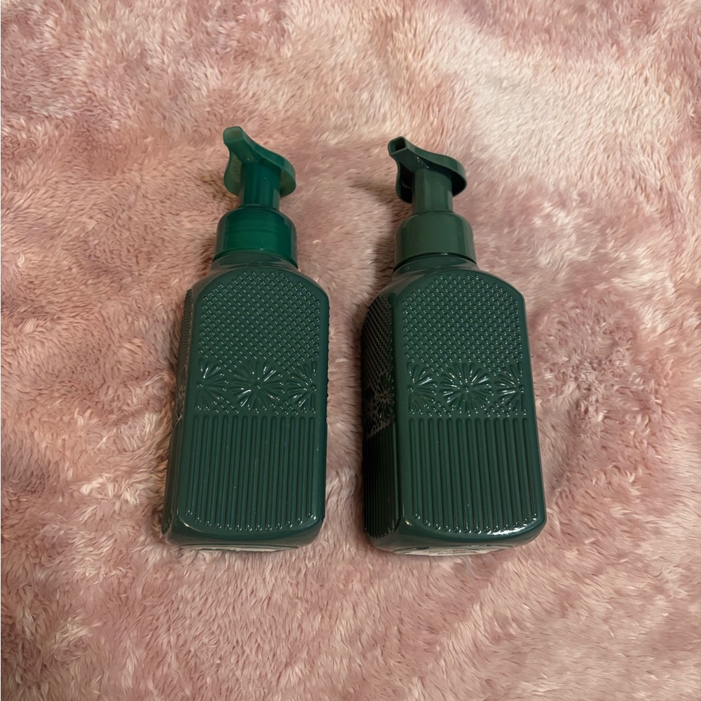 Bath & Body Works Glass Green Soap Dispensers
